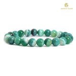 Load image into Gallery viewer, Green Banded Agate Bracelet
