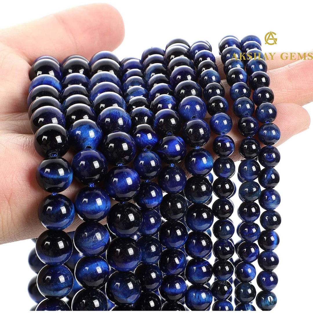Dark Blue Tiger Eye String
