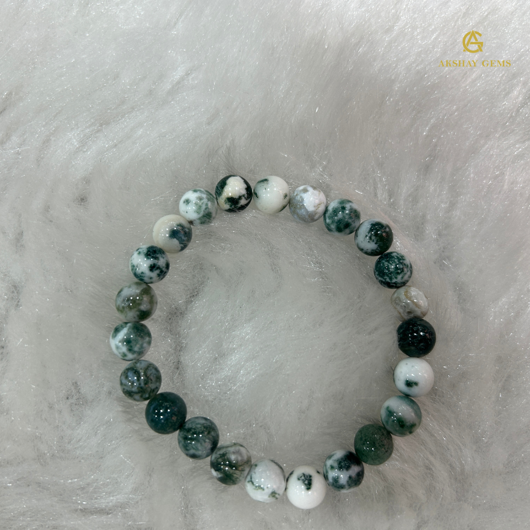 Natural Tree Agate Bracelet