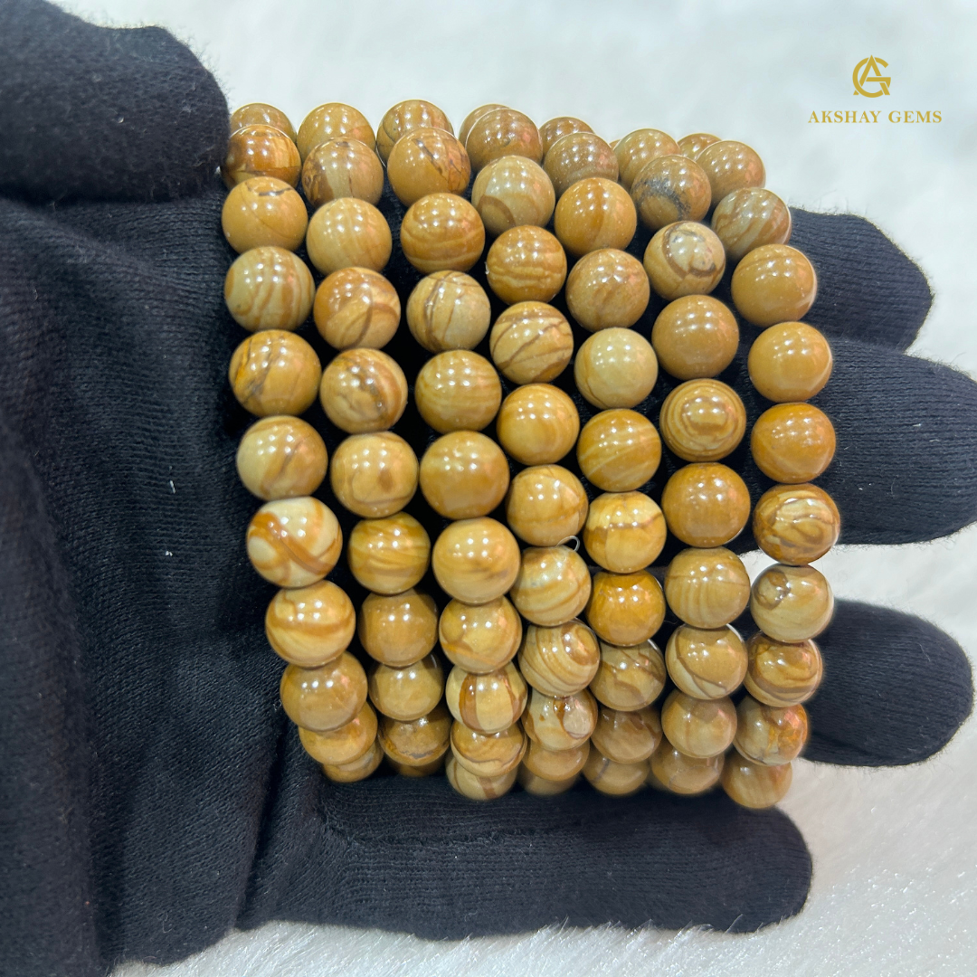 Natural Camel Jasper Bracelet
