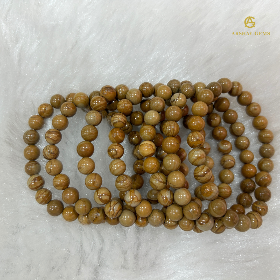 Natural Camel Jasper Bracelet