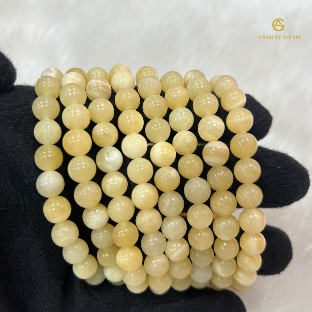 Natural Yellow Calsite Bracelet