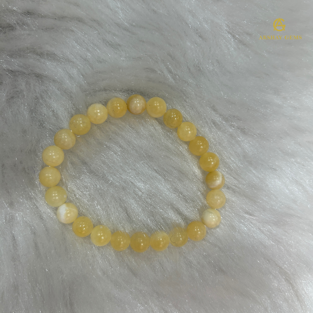 Natural Yellow Calsite Bracelet