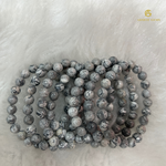 Load image into Gallery viewer, Natural Grey Jasper Bracelet
