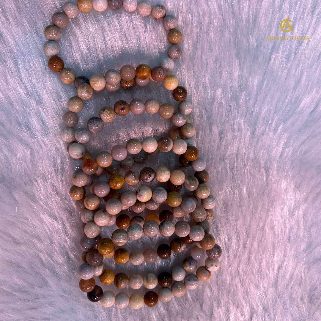 Natural Crazy Lace Agate Bracelet