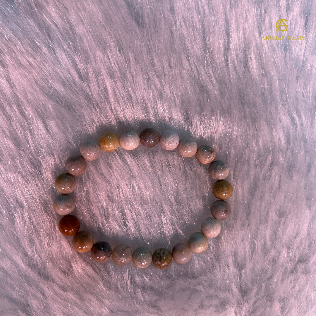 Natural Crazy Lace Agate Bracelet
