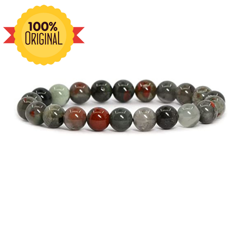 Natural African Bloodstone Bracelet