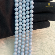 Natural Angelite String - Akshay Gems