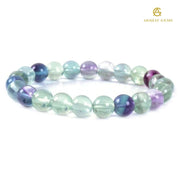 Natural Multi Fluorite Bracelet - Akshay Gems
