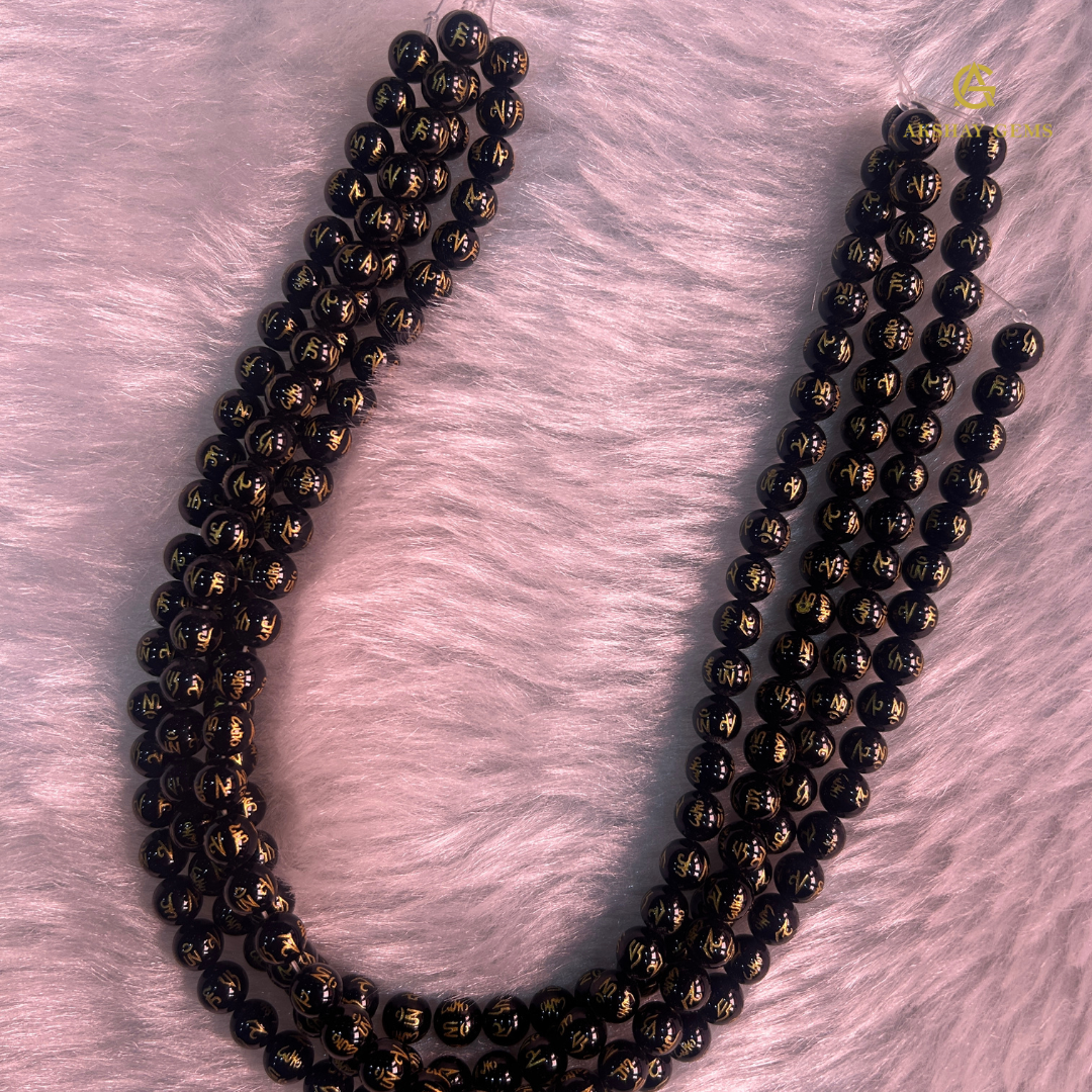 NATURAL OM MANI PADME HUM STRING