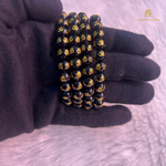 Load image into Gallery viewer, NATURAL OM BLACK ONYX BRACELET
