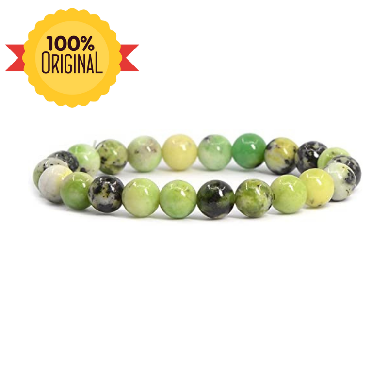 प्राकृतिक ऑस्ट्रेलियाई क्राइसोप्रेज़ ब्रेसलेट