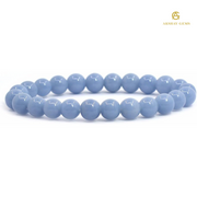 Natural Angelite Bracelet - Akshay Gems