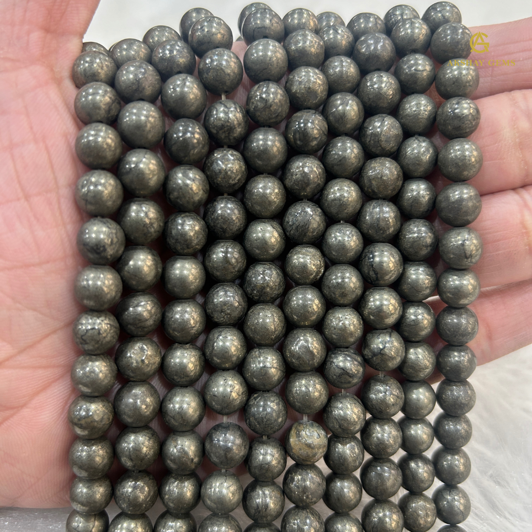 Natural Pyrite String