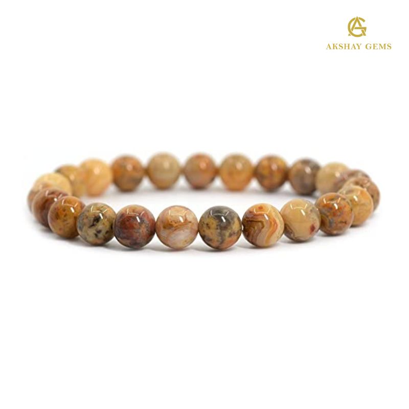 Natural Crazy Lace Agate Bracelet