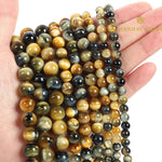 Load image into Gallery viewer, Golden Blue Tiger Eye String
