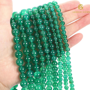 Green Agate String - Akshay Gems