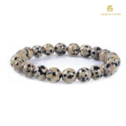 Natural Dalmation Jasper Bracelet - Akshay Gems