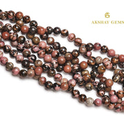 Natural Black Rhodonite String - Akshay Gems