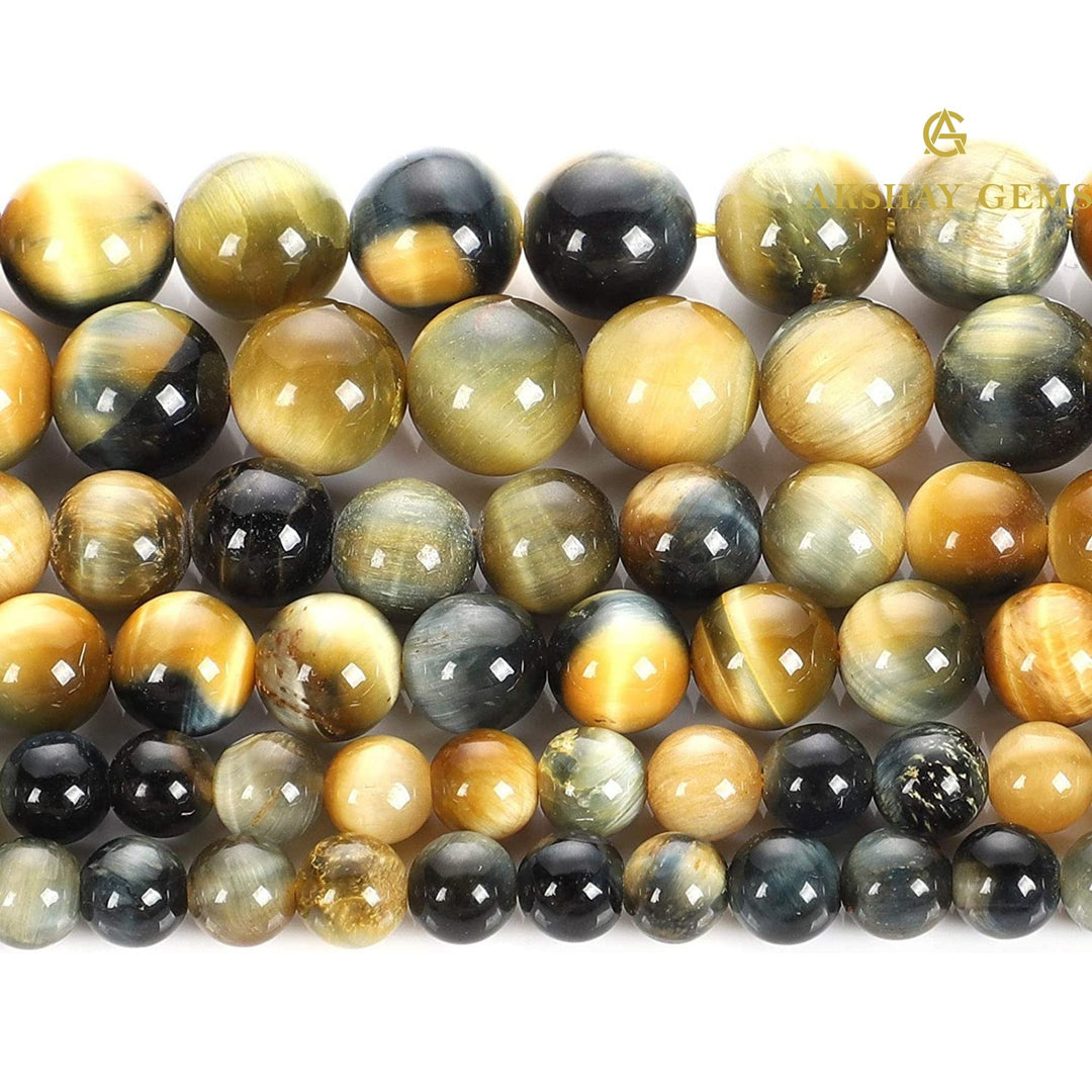 Golden Blue Tiger Eye String