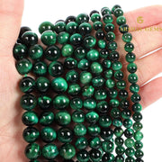 Green Tiger Eye String - Akshay Gems
