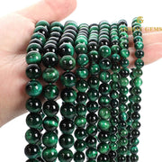 Green Tiger Eye String - Akshay Gems