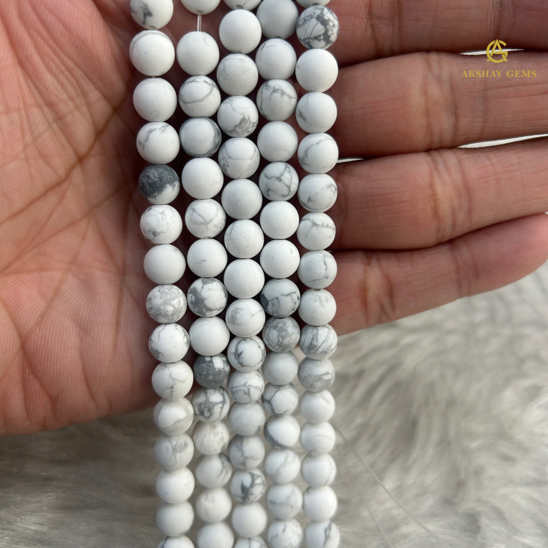 Matt White howlite String