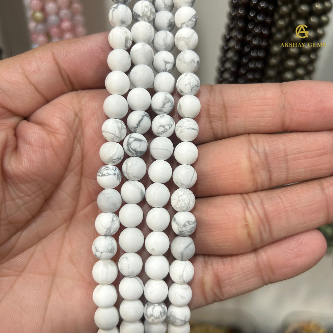 Matt White howlite String