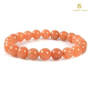 Natural Orange aventurine Bracelet - Akshay Gems