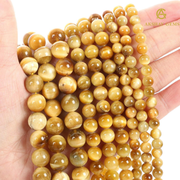 Gold Tiger Eye String - Akshay Gems