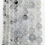 Load image into Gallery viewer, Natural Black Rutile B Grade Quartz String
