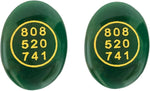 Load image into Gallery viewer, Green Jade Zibu Coin – Pack of 2 Pcs | Angelic Symbol + Grabovoi Code
