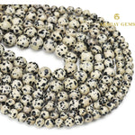 Load image into Gallery viewer, Natural Dalmation Jasper Round Beads Healing Gemstone Loose Beads
