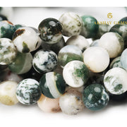 Natural Tree Agate String - Akshay Gems