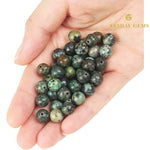 Load image into Gallery viewer, Natural African Turquoise Round Beads String
