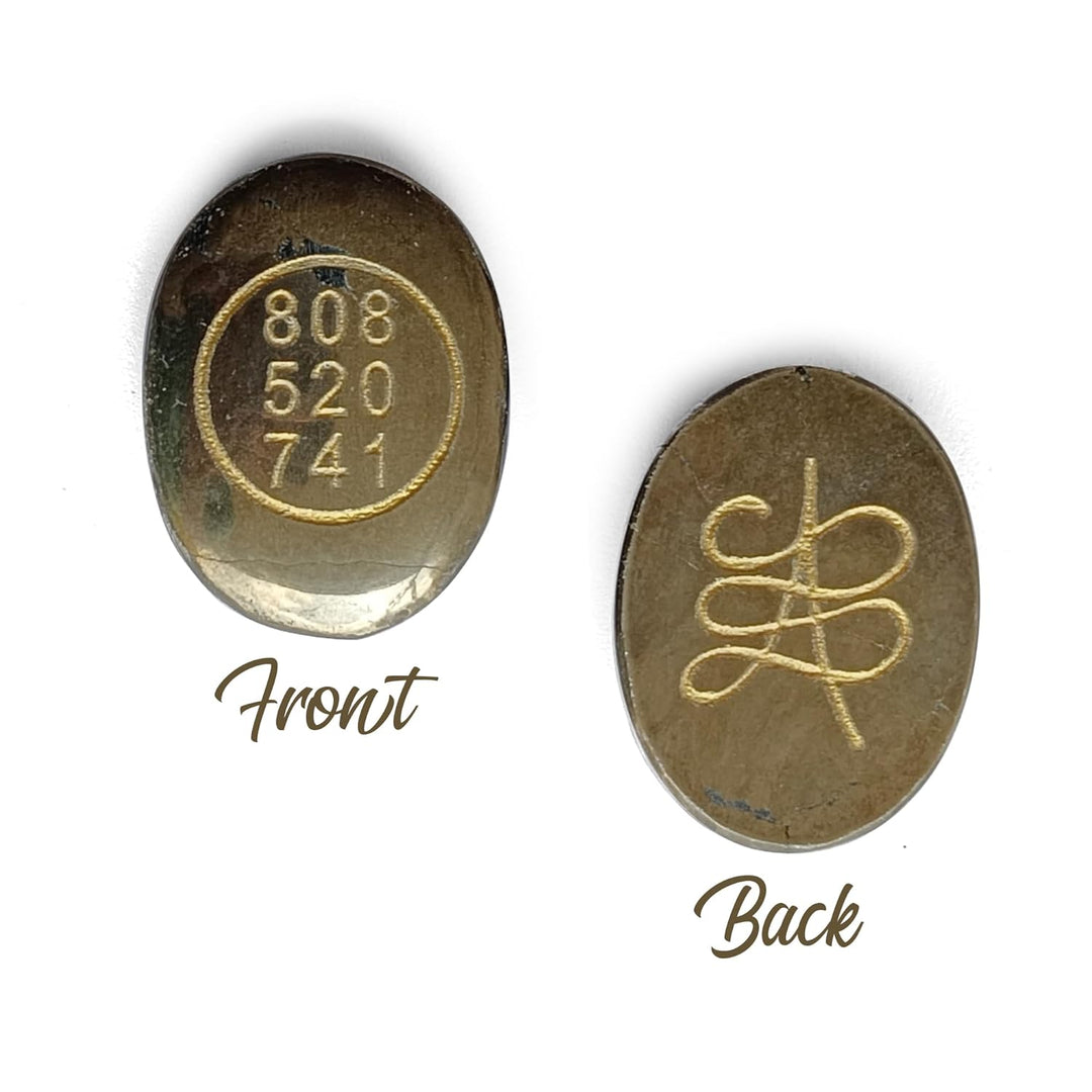 Pyrite Zibu Coin – Pack of 2 Pcs |  Prosperity & Abundance Crystal Talisman - Akshay Gems