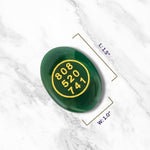 Load image into Gallery viewer, Green Jade Zibu Coin – Pack of 2 Pcs | Angelic Symbol + Grabovoi Code
