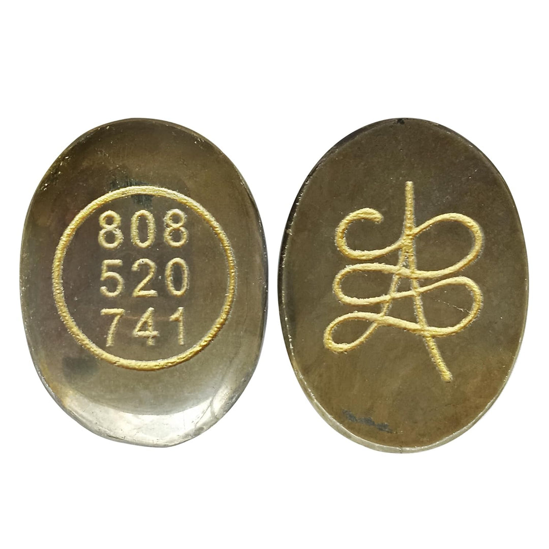 Pyrite Zibu Coin – Pack of 2 Pcs |  Prosperity & Abundance Crystal Talisman - Akshay Gems