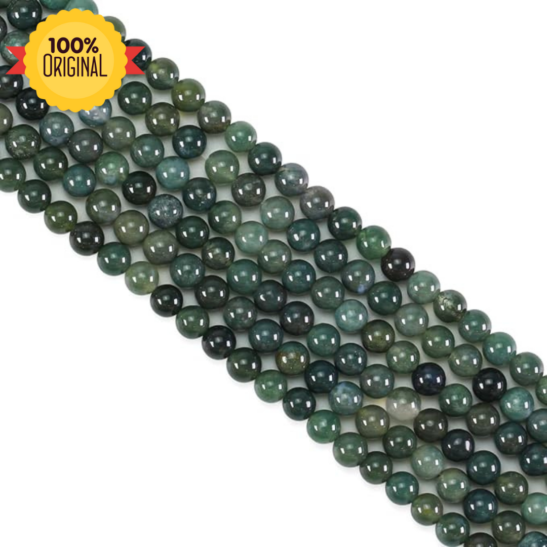 Natural Moss Agate String