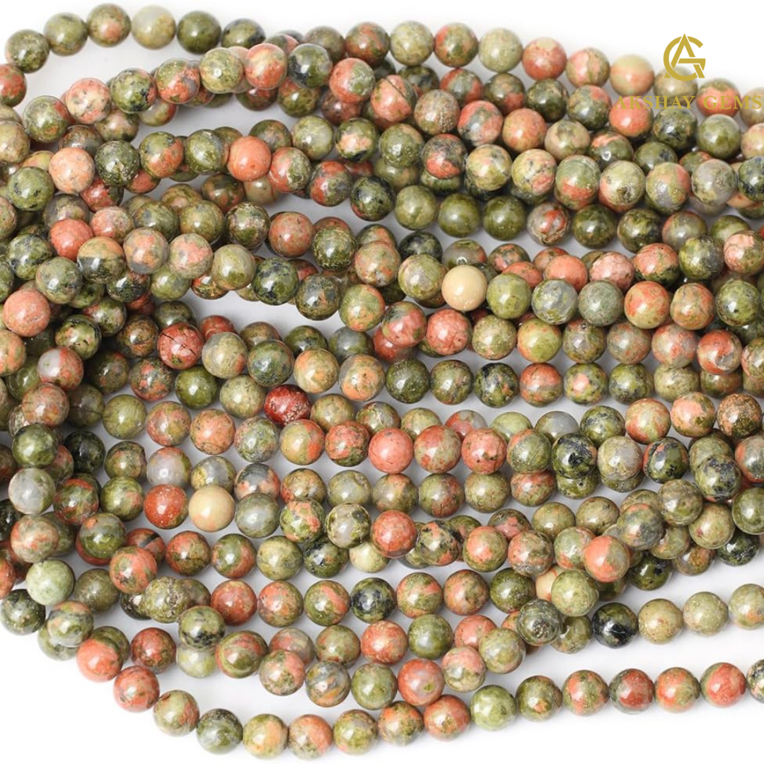 Natural Unakite String