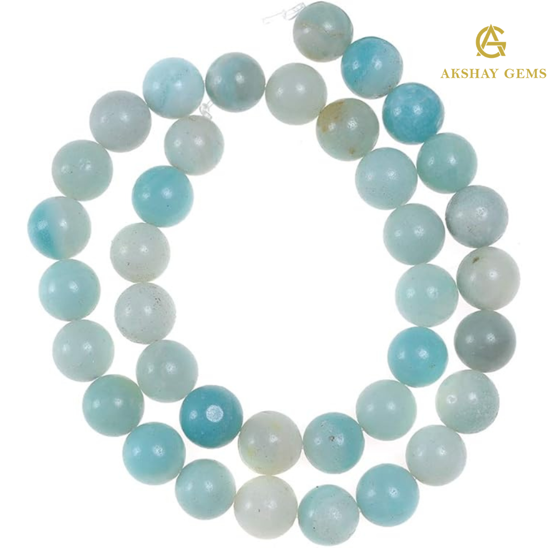 Natural Blue Amazonite String
