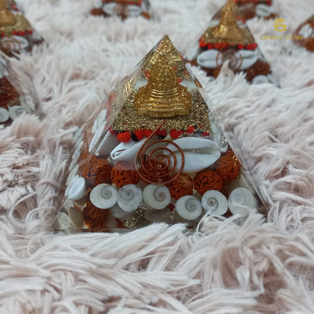 Shree Yantra Gomti Chakra Orgone Pyramid