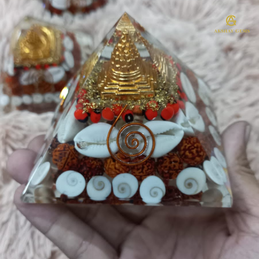 Shree Yantra Gomti Chakra Orgone Pyramid