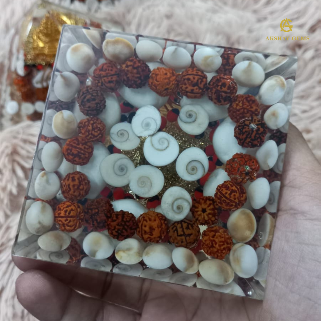 Shree Yantra Gomti Chakra Orgone Pyramid