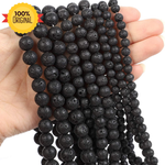 Load image into Gallery viewer, Natural Lava Round Beads Healing Gemstone Loose Beads