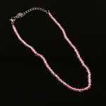 Load image into Gallery viewer, Set of 6 Natural Small Beads Stone Anklet – 3mm Faceted Crystal Beads (9”)
