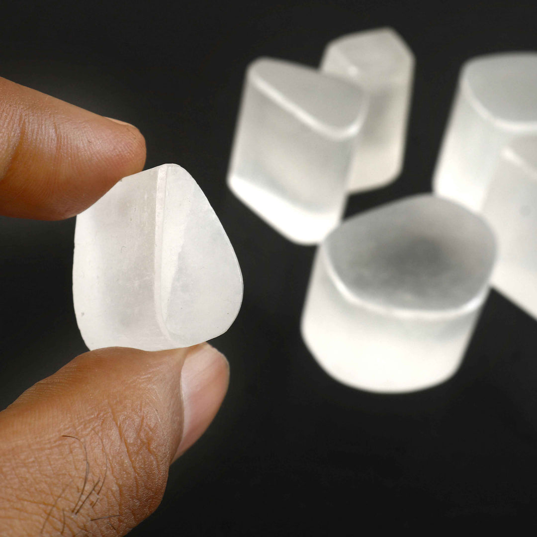 Natural Selenite Tumble Stones – Polished Healing Crystal for Decor, Reiki & Meditation