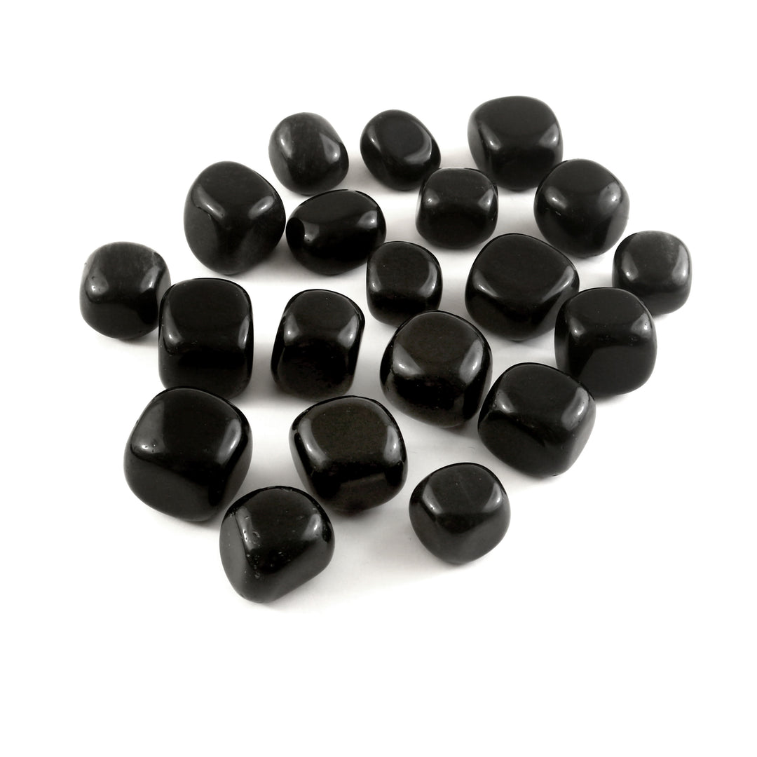Natural Black Obsidian Tumble Stones – Polished Healing Crystal for Protection, Grounding, Reiki & Meditation