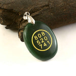 Load image into Gallery viewer, Green Jade Zibu Coin Pendant – Natural Gemstone Healing Pendant for Prosperity &amp; Positivity
