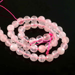 Load image into Gallery viewer, 8mm Faceted Rose Quartz Beads String – Natural Pink Crystal Round Cut for Jewellery Making (Wholesale)